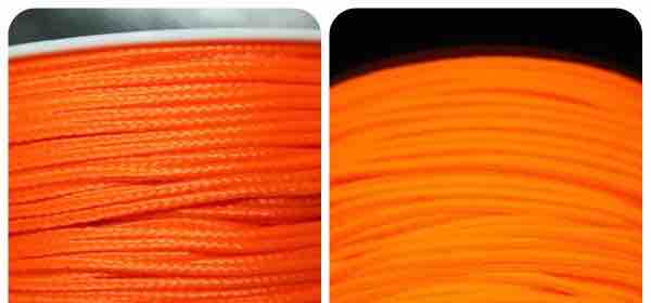 (image for) NeonOrangeBlacklightMicroParacord - Click Image to Close